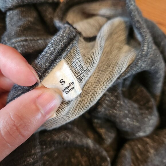 Small Grey Tentree Raglan Sweater Wrap Sweater Crewneck Pre-owned good condition - Picture 6 of 8